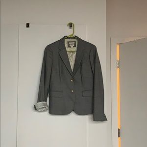 Gray J. Crew Factory schoolboy blazer